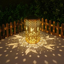 Hummingbird Solar Lanterns Outdoor Waterproof Garden Decor - Birthday Gifts for Women Men Mom Father Garden Gifts, Solar Lights Outdoor Decor for Patio, Outside, Yard, Lawn, Pathway