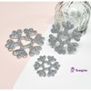 Glitter Silver Snowflake Ultrasonic Decoration (Single-sided) Christmas Tree Decoration Gift Prop Party Supplies / 글리터 실버 눈꽃 눈송이 초음파 장식 (단면) 크리스마스 트리 장식 선물 소품 파티용품