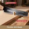 Japanese Hand Saw,6-Inch Double-Edge Pull Saw,SK5 Flexible Blade, Flush Cut