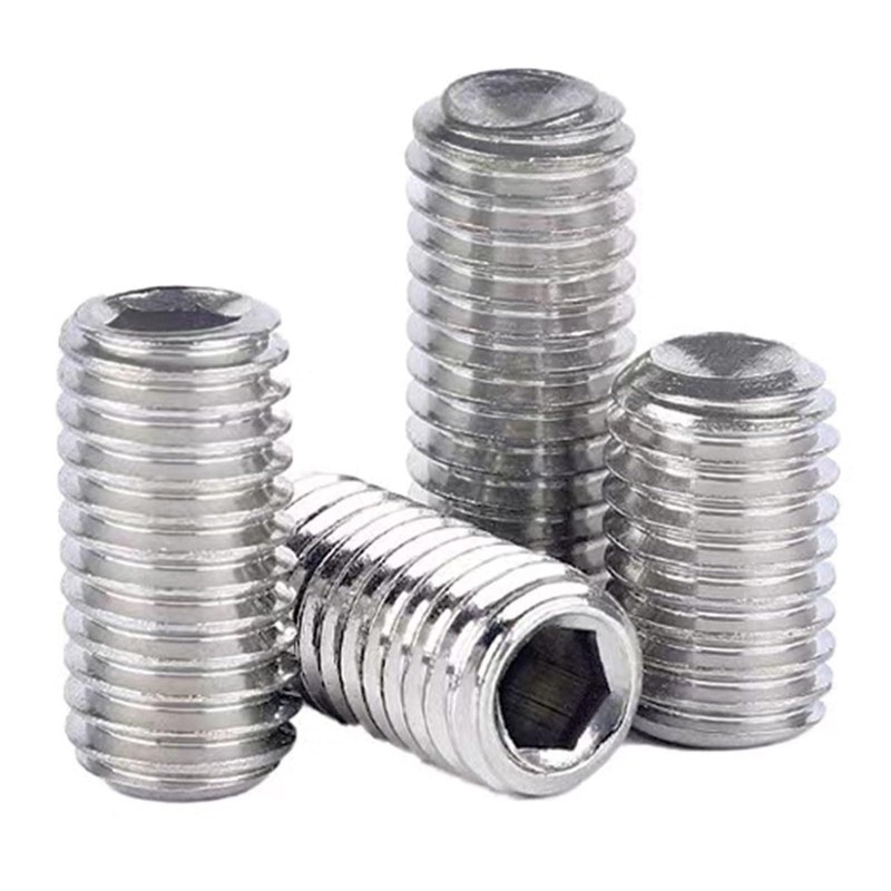M10-1.5 x 16mm Hex Socket Set Grub Screws,Headless Cup Point,Flat