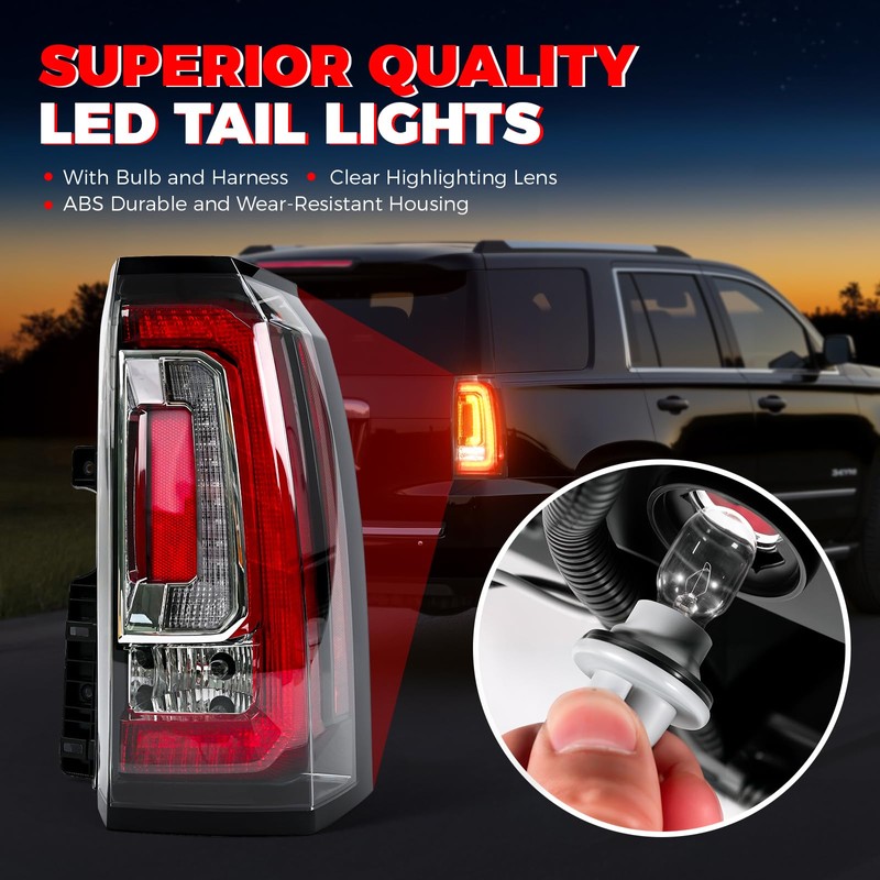 SHINEHOME LED Tail Light Assembly Compatible With 2015 2016 2017