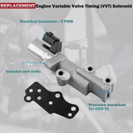 Pair Engine Oil Control Variable Valve Timing VVT Solenoid Right & Left for Infiniti EX35 FX35 G35 I35 M35 for Nissan 350Z Altima Frontier Maxima Murano NV1500 Pathfinder Quest Xterra OE# 23796EA20A