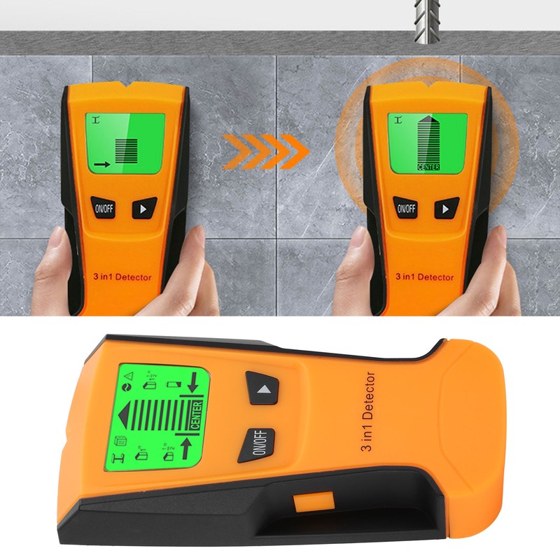 3 in 1 Wood Studs Wall Scanner Finder LCD Backlight