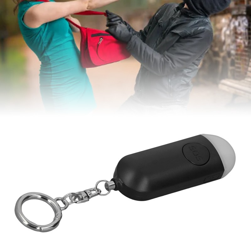Personal Safety Alarm Portable USB Rechargeable LED Light Versatile Self