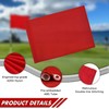 KINGTOP Golf Flag 20x14 Inch - Plain Red, 420D Nylon,