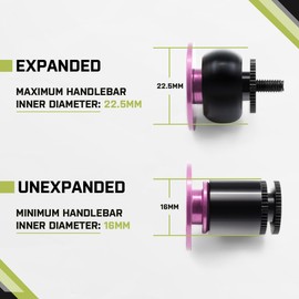 JRC Components Aluminum Handlebar Bike Bar End Plugs for Bicycles | Pack of 2 Handlebar Plugs - Bike Bar End Grips | Mountain Bike Bar End Caps for Road Bikes - Premium Bike Handlebar Caps [Pink]