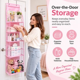 Hanging Storage Organizer for Everyday Items – 4/6-Tier Foldable Design for Bedroom, Closet & Door Storage