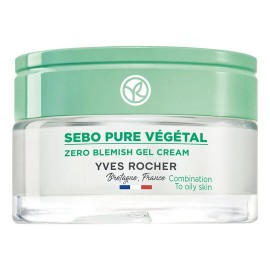 Yves Rocher Crema Matificante Natural Pure Végétal, Hidratación y Reducción de Poros para Piel Mixta y Grasa, 50ml