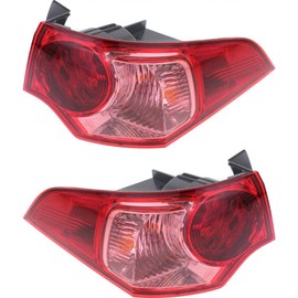 KarParts360 For 2011 2012 2013 2014 Acura TSX Tail Light Driver and Passenger Side w/Bulbs DOT Certified AC2804100 + AC2805100 | 33550-TL0-A11 Sedan