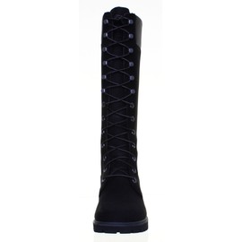 Timberland Women's Premium 14-Inch Waterproof Fashion Boot, Black, 8.5