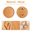 Couch Tray Burlywood Bamboo Folding Sofa Arm Clip Table for