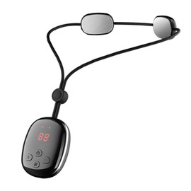 Electric Pulse Neck Massager Pendant Type 5 Modes 15 Gears Relieve Fatigue Neck Relax Massage Machine Black