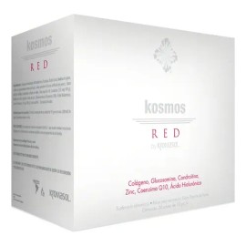 Kosmos Red By Kromasol 24 practisobres, sabor ponche de frutas, Antioxidante.                                                                         