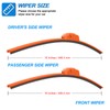 CJPPPZIW® Windshield Wipers-16"+16" Replacement for 2018-2024 Jeep Wrangler/2020-2025 Gladiator,Streak-free,OEM Quality