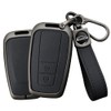 TECART Leather Key Fob Cover Metal Key Case Cover Protector