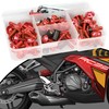 210Pcs Motorcycle Universal Fairing Bolt Kits, Aluminum Alloy M5 M6