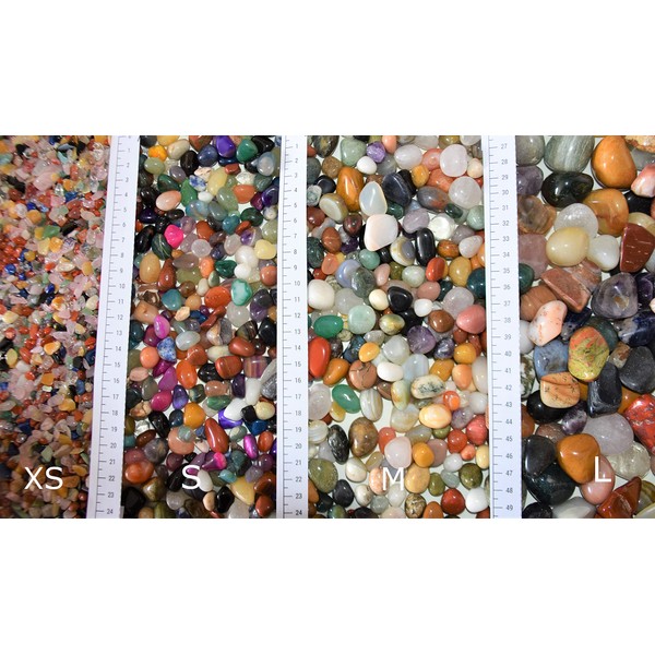 Gemstone Set in Sustainable Linen Bag with Gemstone Board -