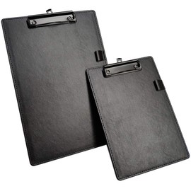 Clipboard, Creative Design Metal Clipboard with PU Leather Cover, Menu Folder, Writing Board Clip, Paper Pad for A4 A5 and Letter Size Business, Office, School Papers