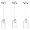 WISBEAM Pendant Lighting Fixture, Hanging Ceiling Lights with E26 Medium