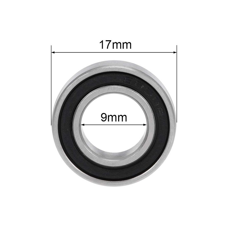 sourcing map Deep Groove Ball Bearings 689-2RS 9 mm Inner