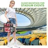 MAY TREE Clear Bag for Stadium Events 12x6x12 Clear Tote