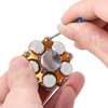 Yellow Aluminum Alloy Wheel Gyro with Tripod Stress Relief Hand