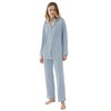 Joyaria Women's Long Soft Bamboo Pyjamas with Button Placket Long