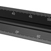 POFET Architectural Scale Ruler, Metal Triangular Scale Ruler Metric 1:20,