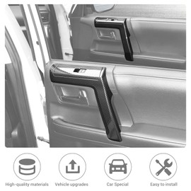 JeCar 8pcs for 4Runner Interior Door Handle Trim Kit for 2010-2023 Toyota 4Runner Carbon Fiber Interior Accessories