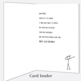 Smithtuy 26th Birthday Card，26th Birthday Decorations & Gifts for Men Women Husband Wife Boyfriend Girlfriend Coworker Friend，Funny 26 Year Old Birthday Gifts with Gen Z Slang Meme-Inspired Design