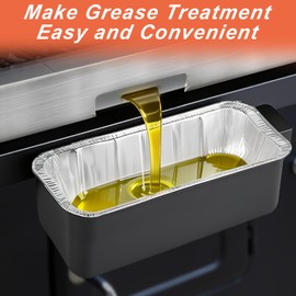 YUNZT 20 Pack Blackstone Griddle Accessories 5017 Grease Cup Liners, Aluminum Foil Drip Pans, Grease Catcher Cup Liner for Blackstone 17, 22, 28, 36 Inch Griddle, Disposable Grill Grease Tray(20 Pack)