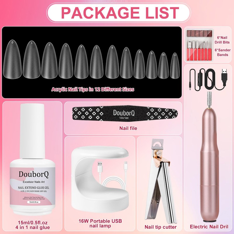 Major Dijit Gel X Starter Kit - With Nail Cutter,