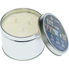 SE 3-Wick Emergency Candle, 36 Hours Long Burning, Top Layer Soy Wax, Great Light Source Gear for Survival, Camping, Blackout & Peace of Mind