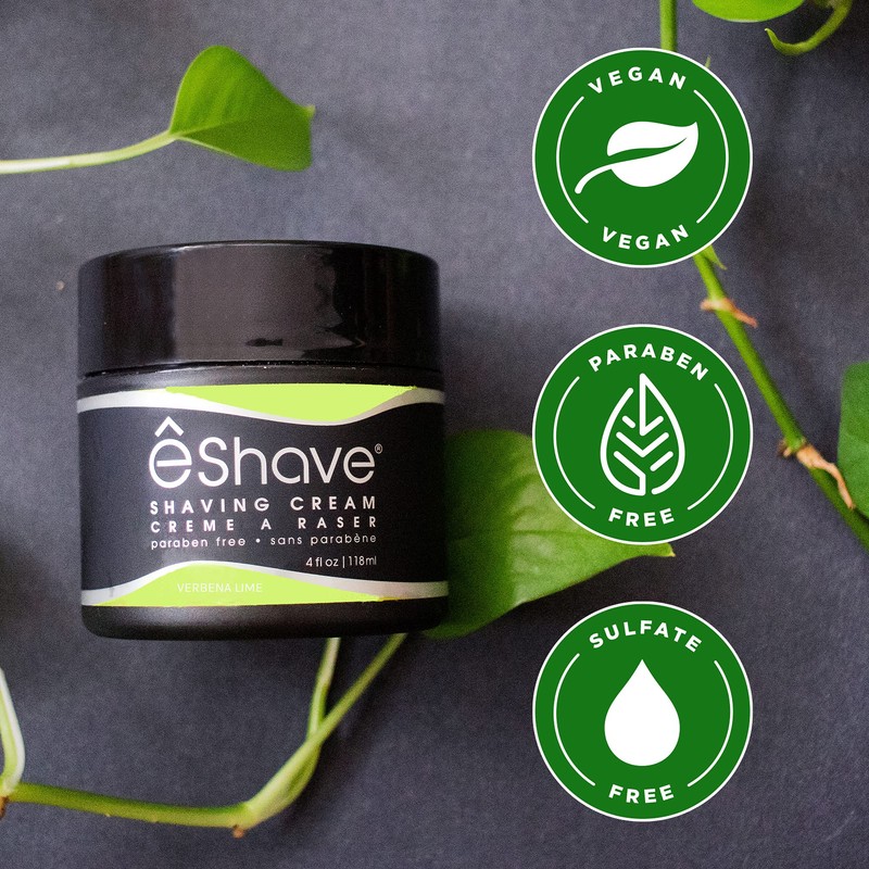 eShave Shaving Cream for Men, Verbena Lime, prevents shaving irritation