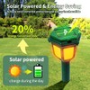 Mole Repellent Solar Powered for lawns Gopher Repellent Ultrasonic Snake