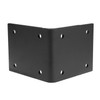 QWORK Heavy Duty Steel Shelf Bracket Set, 2 Pcs, Black