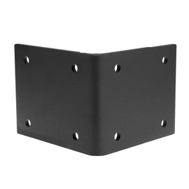 QWORK Heavy Duty Steel Shelf Bracket Set, 2 Pcs, Black Powder Coated, 300 lbs Load Capacity, 6"x5"x6"