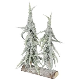 Artificial Mini Christmas Tree Iced and Snowed on Wooden Base Artificial Snow Small Christmas Tree Table Decoration Tree Artificial Fir Small White Christmas Tree Christmas Decoration Artificial Fir