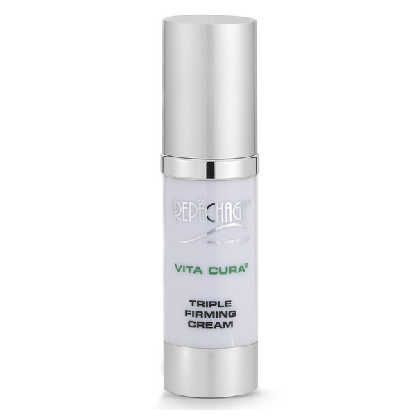 Repechage Vita Cura Triple Firming Cream. Anti Aging Face + Neck Moisturizer Cream. Clinically Proven to Help Improve the Appearance of Skin Firmness, Lines & Wrinkles 1fl oz/30ml