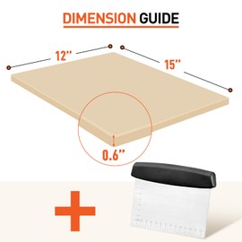 Arcedo Pizza Stone for Oven and Grill 15 x 12 Inch, Rectangular Baking Stone for Bread, Heavy Duty Ceramic Pizza Pan, Thermal Shock Resistant Safe for Bread, Pies and More