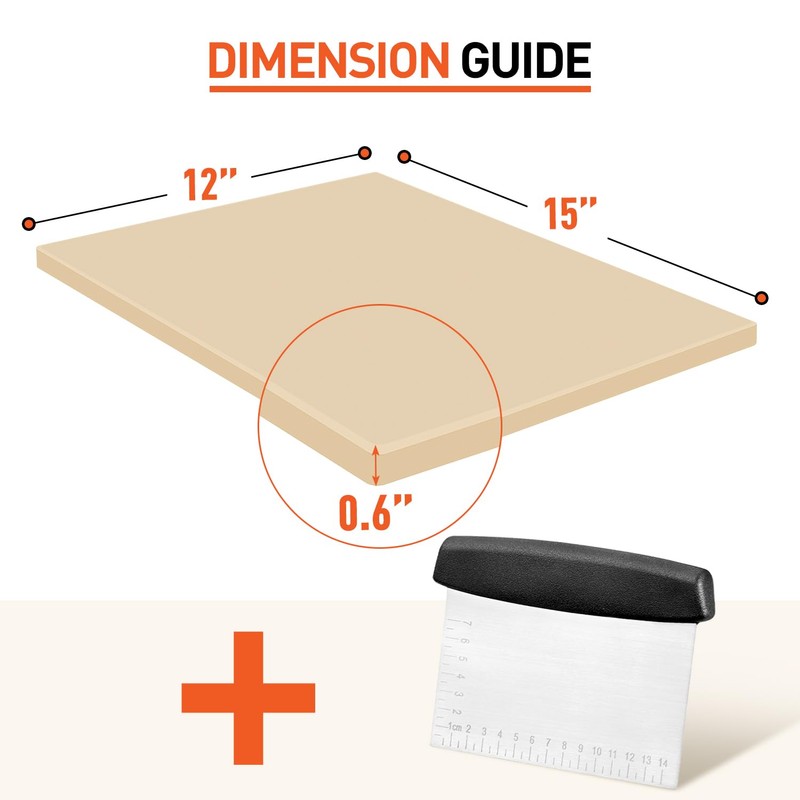 Arcedo Pizza Stone for Oven and Grill 15 x 12