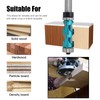 Spiral Flush Trim Router Bit, 1/2 Inch Shank Carbide Flush