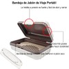HAKUKU Jabón de Viaje, Bandeja de Jabón de Baño Portátil