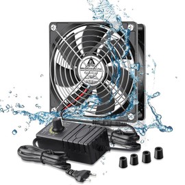 GDSTIME IP67 120 mm PC Fan 230 V 120 x 25 mm AC Plug 220 V 120 mm Cooling Fan 4 V-12 V Adjustable Speed