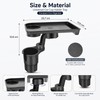 Car Cup Holder Tray for Travel – 360° Rotating Dual