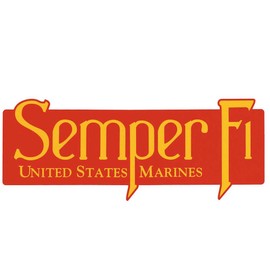 Mitchell Proffitt Semper Fi United States Marines 10"x4" Decal