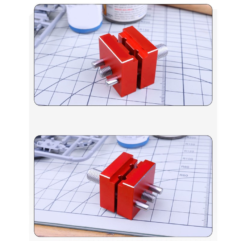 Small Vise with Strong Spring Alloy Steel Adjustable Miniature Bench