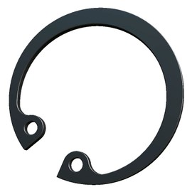 15 mm Seegerring, Internal Retaining Ring C-Clips, Heavy Duty Circlips Made of Carbon Steel with Black Phosphating, DIN 472 Rotor Clip Holder with Grip Holes (Pack of 10)