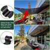 100Pcs Shade Cloth Clips, Sun Shade Clips - Black Plastic