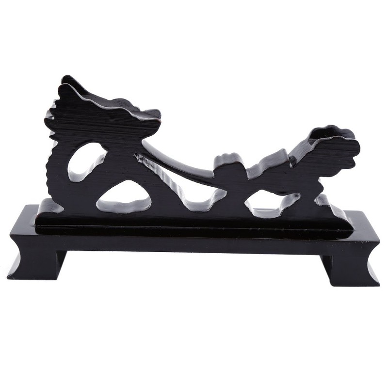 QANYEGN Chinese Dragon Shaped Wooden Sword Holder, Samurai Sword Katana